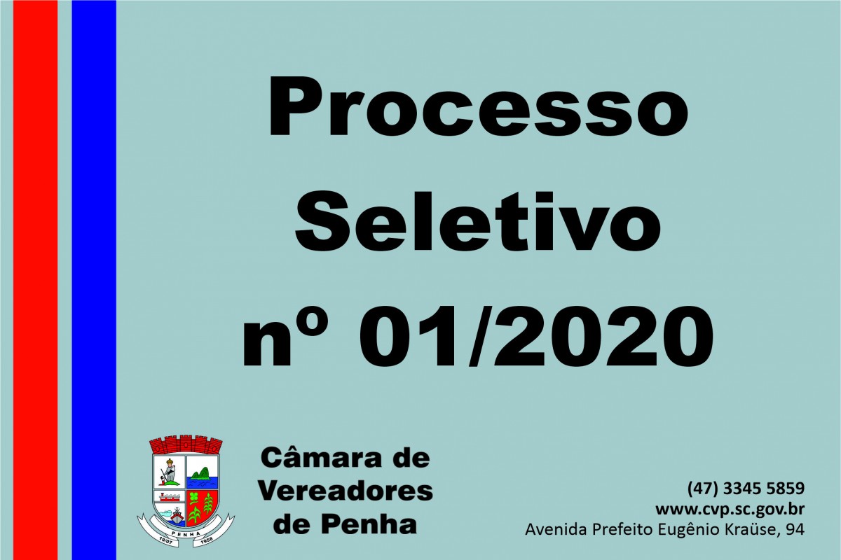 Câmara de Vereadores de Penha abre processo seletivo Câmara de Vereadores de Penha abre processo seletivo