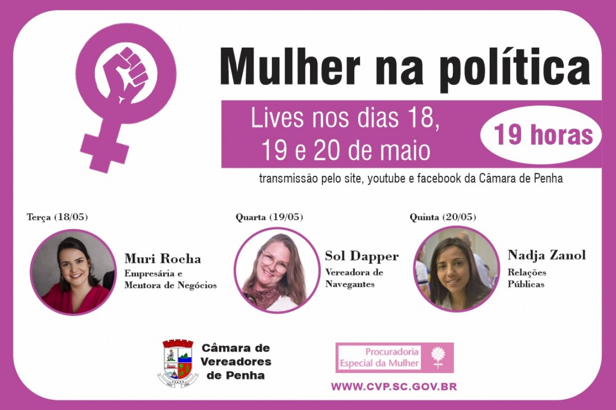 Procuradoria da Mulher vai debater participação feminina na política Procuradoria da Mulher vai debater participação feminina na política