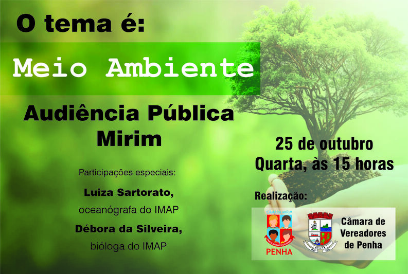 Vereadores mirins realizam audiência pública sobre meio ambiente Vereadores mirins realizam audiência pública sobre meio ambiente