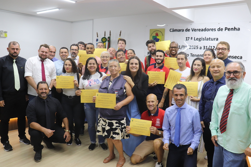Câmara de Penha presta homenagem aos ACS’s e ACE’s Câmara de Penha presta homenagem aos ACS’s e ACE’s