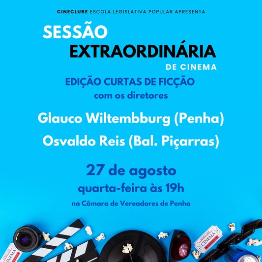 Sessão extraordinária de Cinema exibe três curtas-metragens