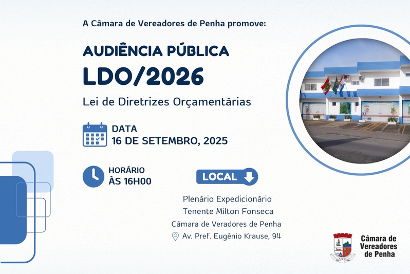 Comissão de Finanças e Orçamento realiza audiência pública para avaliar LDO 2026