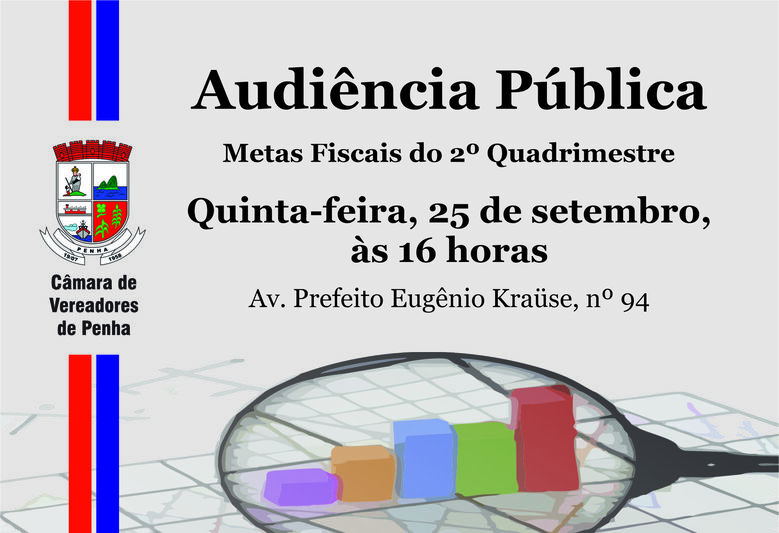 Câmara de Penha avalia metas fiscais do 2º Quadrimestre