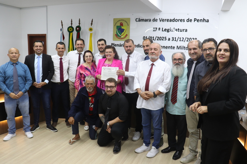 Câmara de Penha aprova quatro projetos, dois requerimentos e uma moção