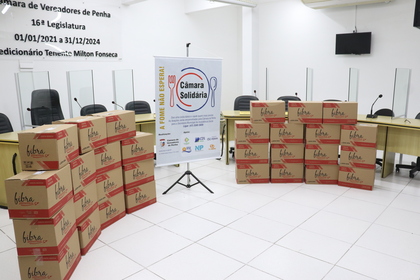 Águas de Penha contribui com a Câmara Solidária