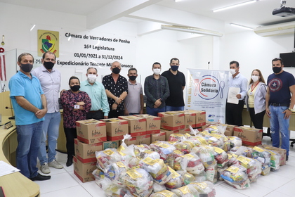 Campanha Câmara Solidária arrecada uma tonelada de alimentos