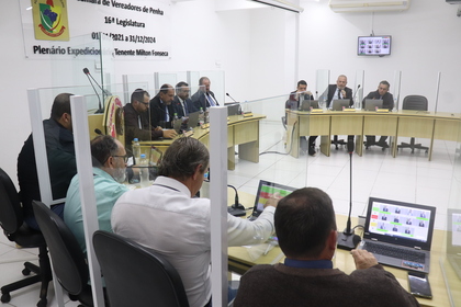Câmara de Penha aprova dois projetos de lei