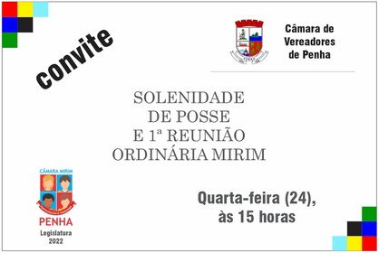 Vereadores mirins de Penha tomam posse na quarta-feira (24)