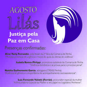 Câmara de Penha realiza evento da campanha ‘Agosto Lilás – Justiça pela Paz em Casa’