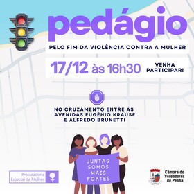 Procuradoria da mulher realiza “pedágio” pelo fim da violência
