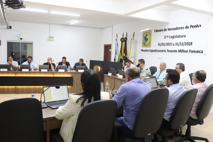 Seis projetos iniciam trâmite no Legislativo Penhense