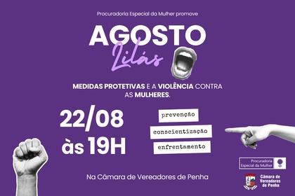 Câmara de Penha promove roda de conversa sobre medidas protetivas