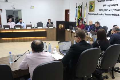 Câmara de Penha aprova PPA para o período de 2026 a 2029