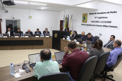 Câmara de Penha aprova projetos voltados à cidadania e serviços públicos