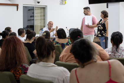 Reunião com Monitoras