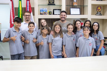 Visita da Câmara Mirim ao Poder Executivo - 27/02/2025